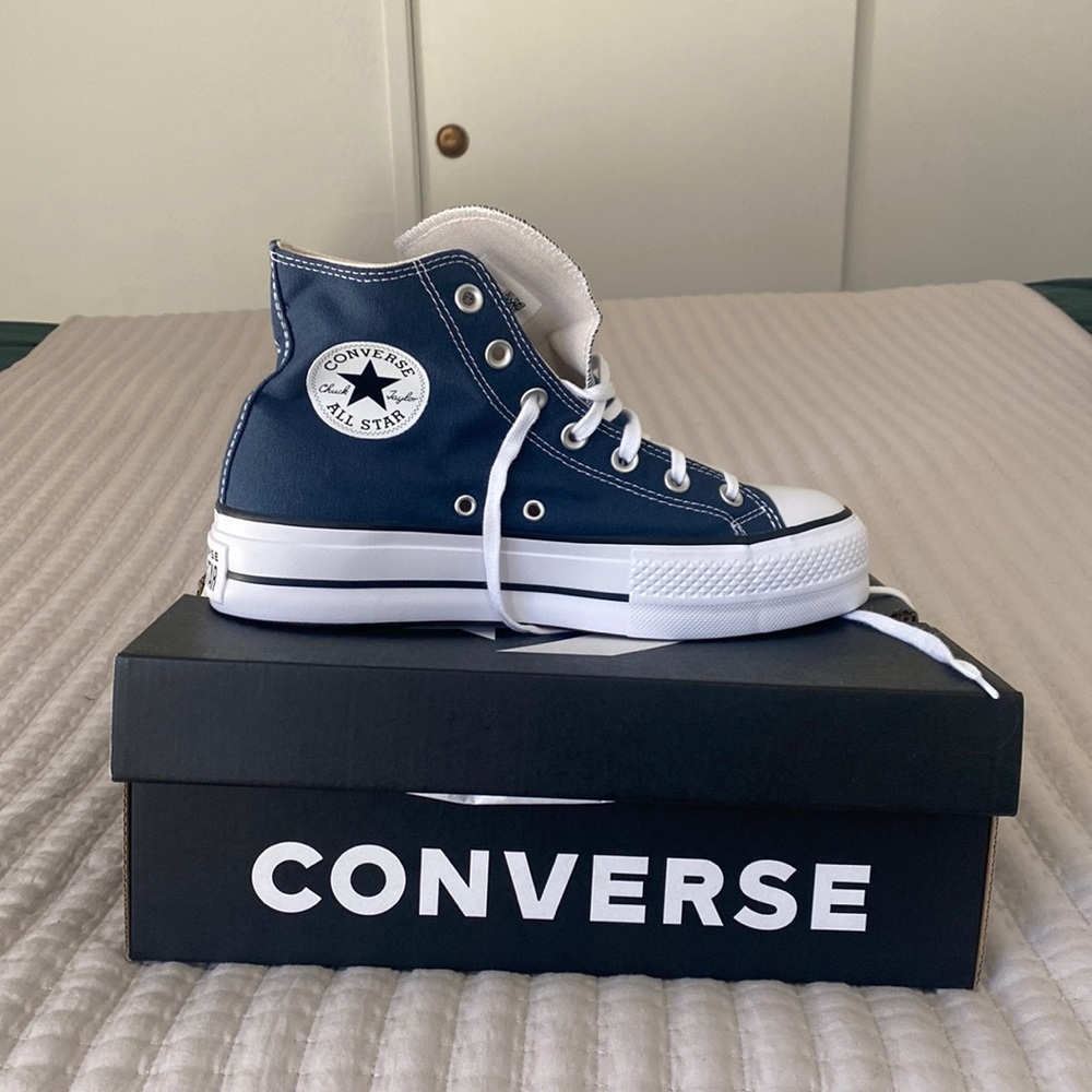 Navy All Star Lift Platform Converse